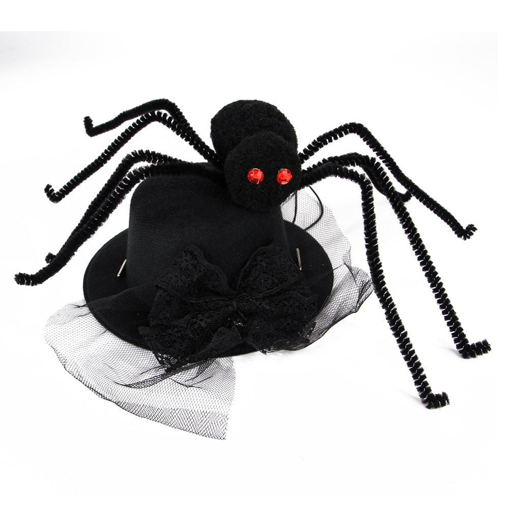 Ready Stock Wholesale & OEM Halloween Festival Big Black Spider Pet Hat - Feisuo Pet