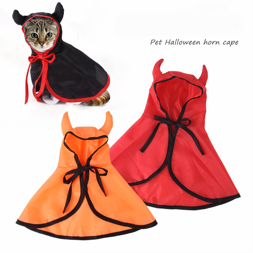 Ready Stock Wholesale & OEM Halloween Horn Cloak For Dog Cat Festival Clothing | Feisuo Pet