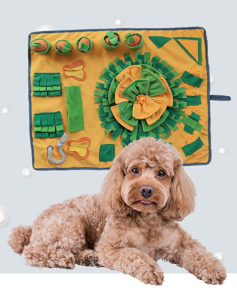 Ready Stock Wholesale & OEM Pets Puzzle Washable Sniffing Puzzle Smell Pad Dogs Stress Release Play Mat | Feisuo Pet