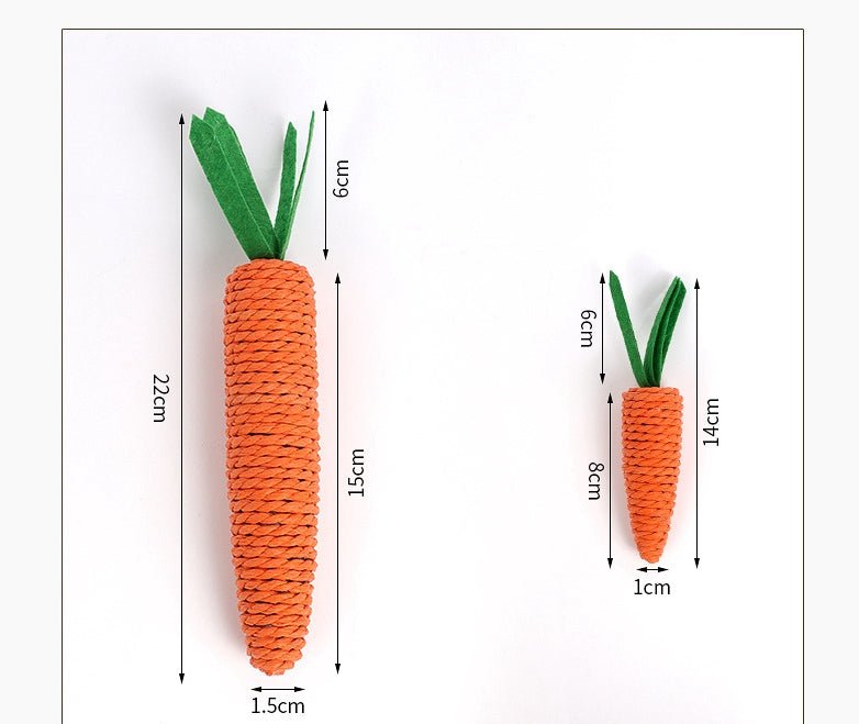 Ready Stock Wholesale & OEM Hemp Rope Carrot Cat Toy With Sounding Bell - Feisuo Pet