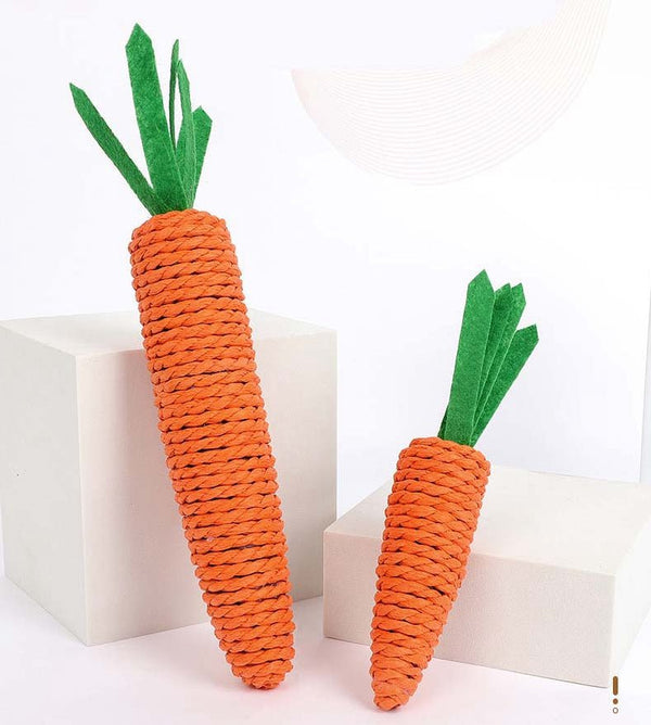 Ready Stock Wholesale & OEM Hemp Rope Carrot Cat Toy With Sounding Bell - Feisuo Pet