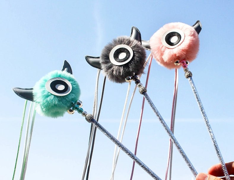 Ready Stock Wholesale & OEM Little Monster Cat Stick With Tassel - Feisuo Pet