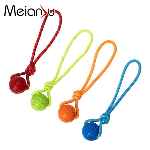 Ready Stock Wholesale & OEM Meianju Dog Elastic Ball With Rope | Feisuo Pet