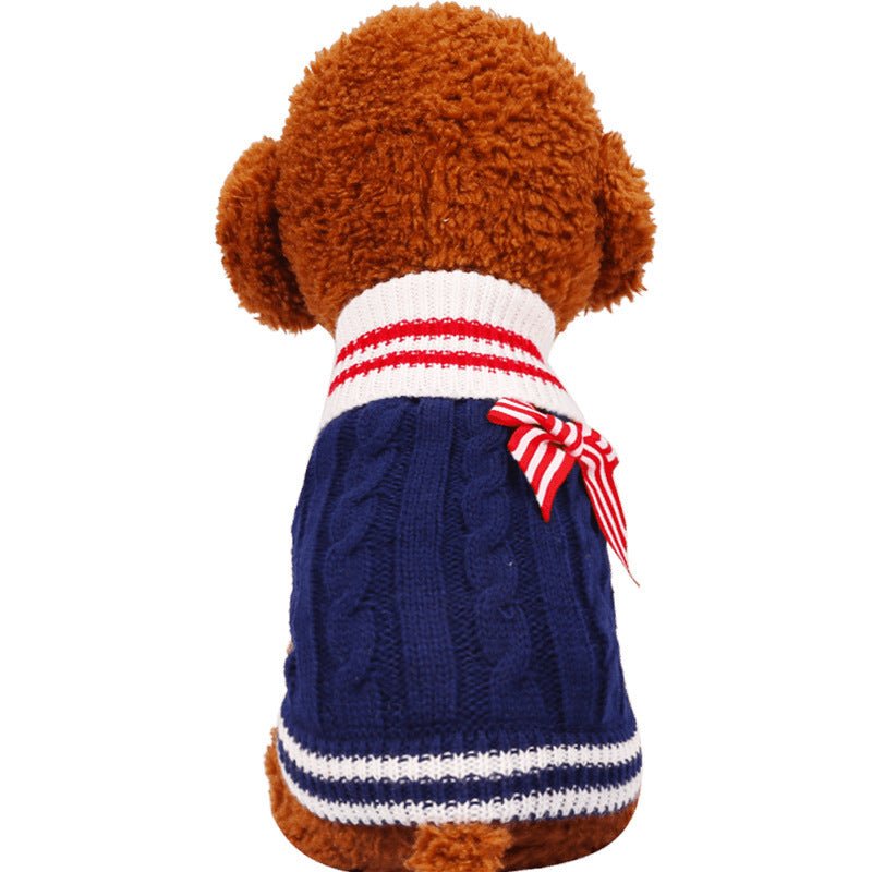 Ready Stock Wholesale & OEM Navy Pet Knitted Sweater - Feisuo Pet