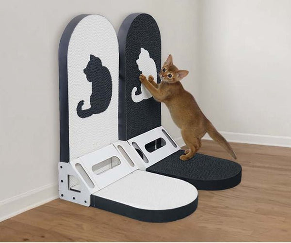 Ready Stock Wholesale & OEM New Arrival Stand L Shape Cat Scratching Board | Feisuo Pet
