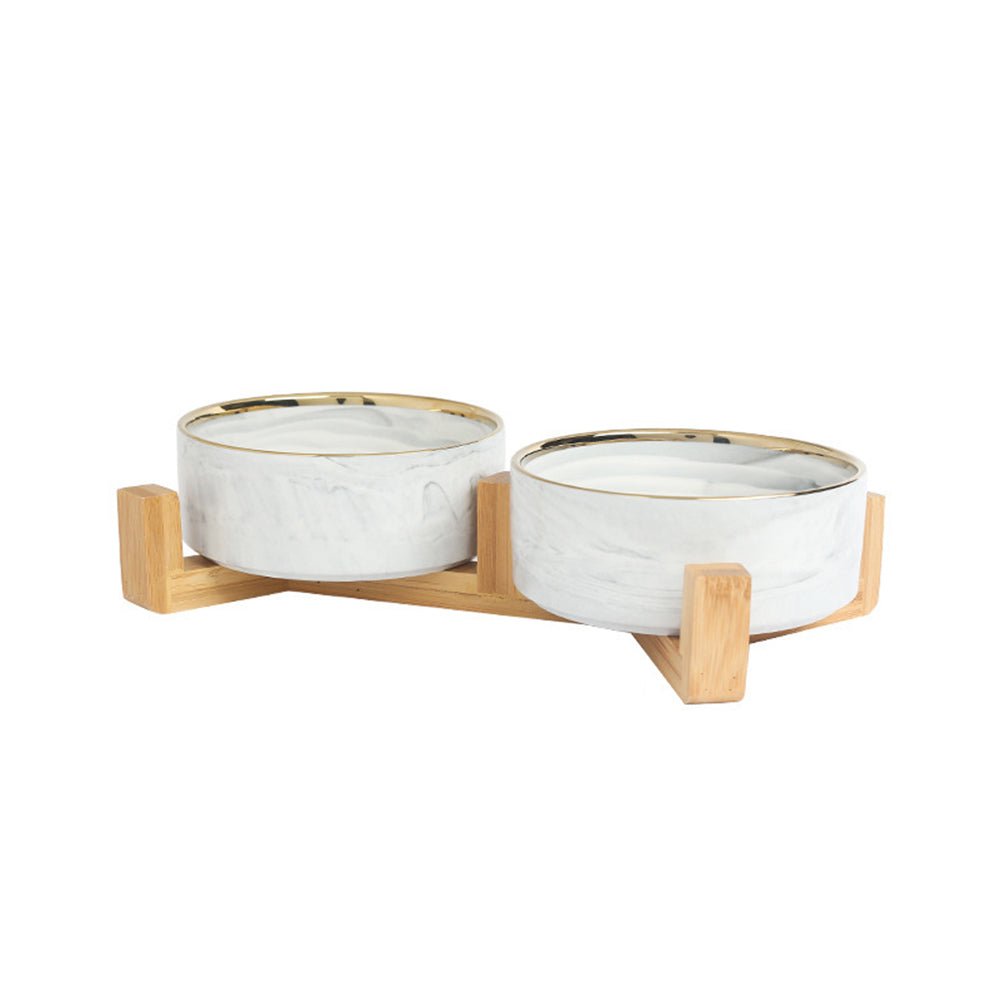 Ready Stock Wholesale & OEM Pet Ceramic Bowl With Wooden Stand - Feisuo Pet