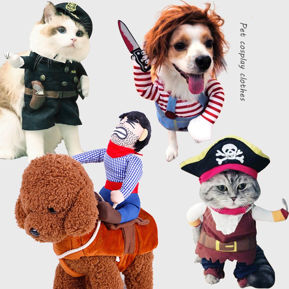 Ready Stock Wholesale & OEM Pet Cosplay Clothes Funny Dog Cat Clothing - Feisuo Pet