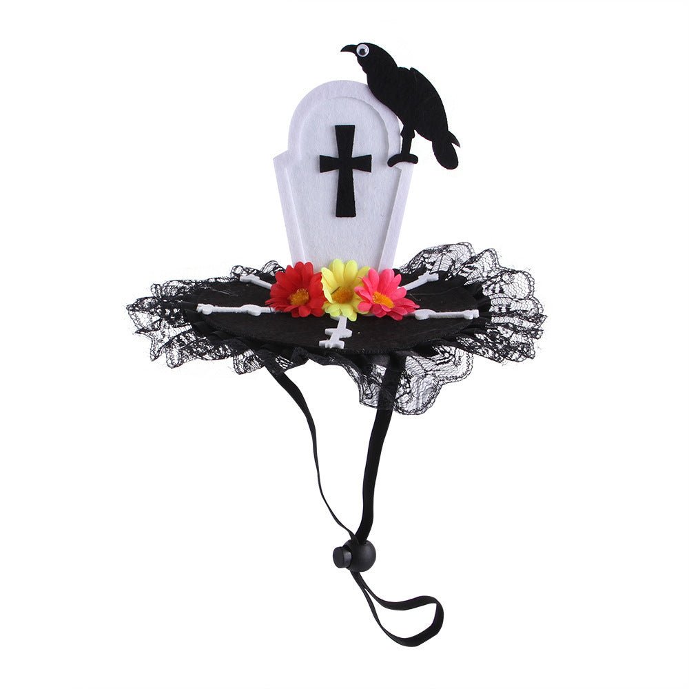 Ready Stock Wholesale & OEM Pet Halloween Tombstone Hat Dog Cat Cap - Feisuo Pet