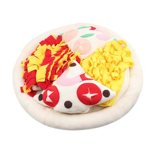 Ready Stock Wholesale & OEM Pizza like Dog Snuffle Mat Slow Food Pet Feeding Mat | Feisuo Pet