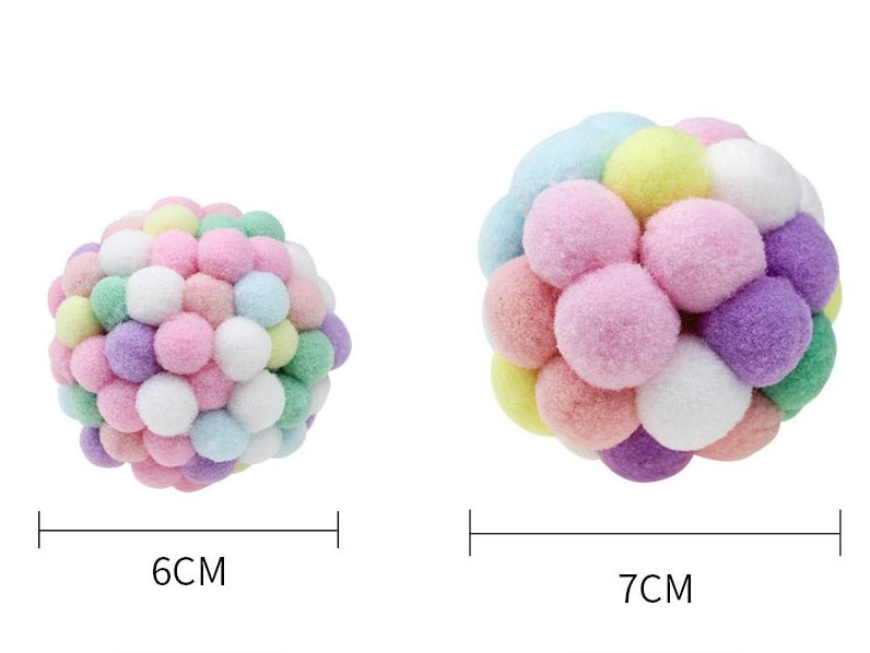 Ready Stock Wholesale & OEM Rainbow Bouncy Ball With Bell - Feisuo Pet