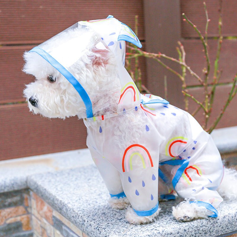 Ready Stock Wholesale & OEM Rainbow Pet Dog Rain Coat - Feisuo Pet