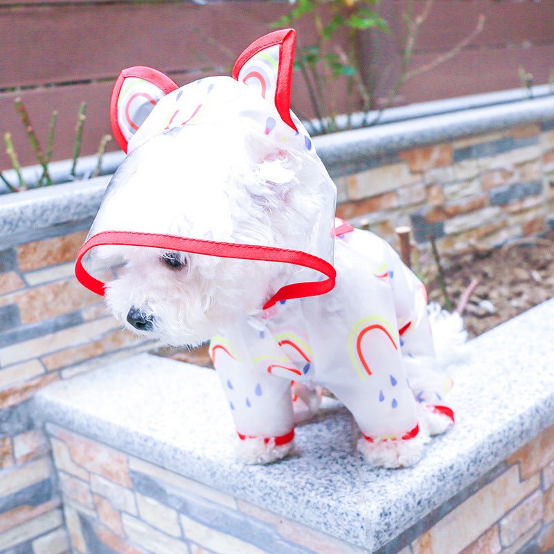 Ready Stock Wholesale & OEM Rainbow Pet Dog Rain Coat - Feisuo Pet