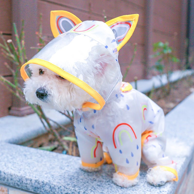 Ready Stock Wholesale & OEM Rainbow Pet Dog Rain Coat - Feisuo Pet