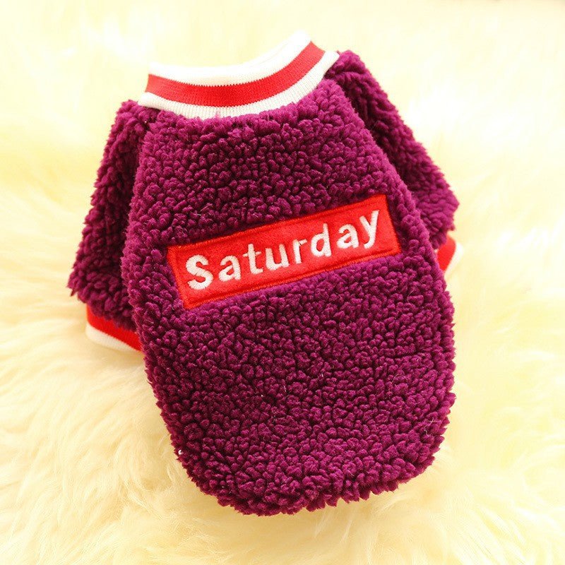 Ready Stock Wholesale & OEM Saturday Autumn & Winter Fleece Pet Shirt - Feisuo Pet