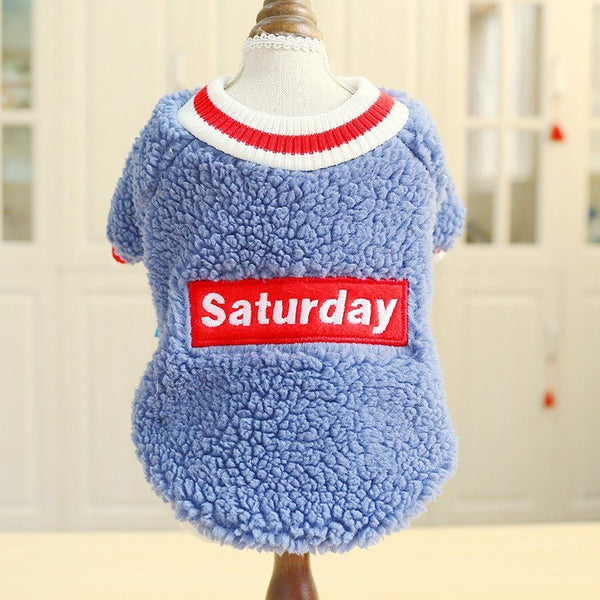 Ready Stock Wholesale & OEM Saturday Autumn & Winter Fleece Pet Shirt - Feisuo Pet