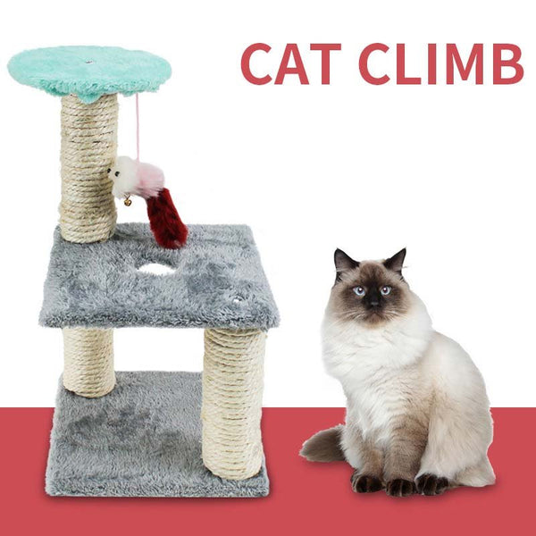 Ready Stock Wholesale & OEM Sisal Cat Climbing Tree Three-layer Stable Cat Toy Condos
