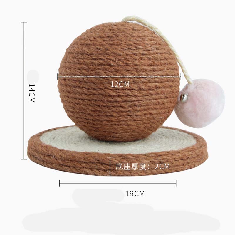 Ready Stock Wholesale & OEM Spherical Sisal Cat Scratching Board Toy - Feisuo Pet