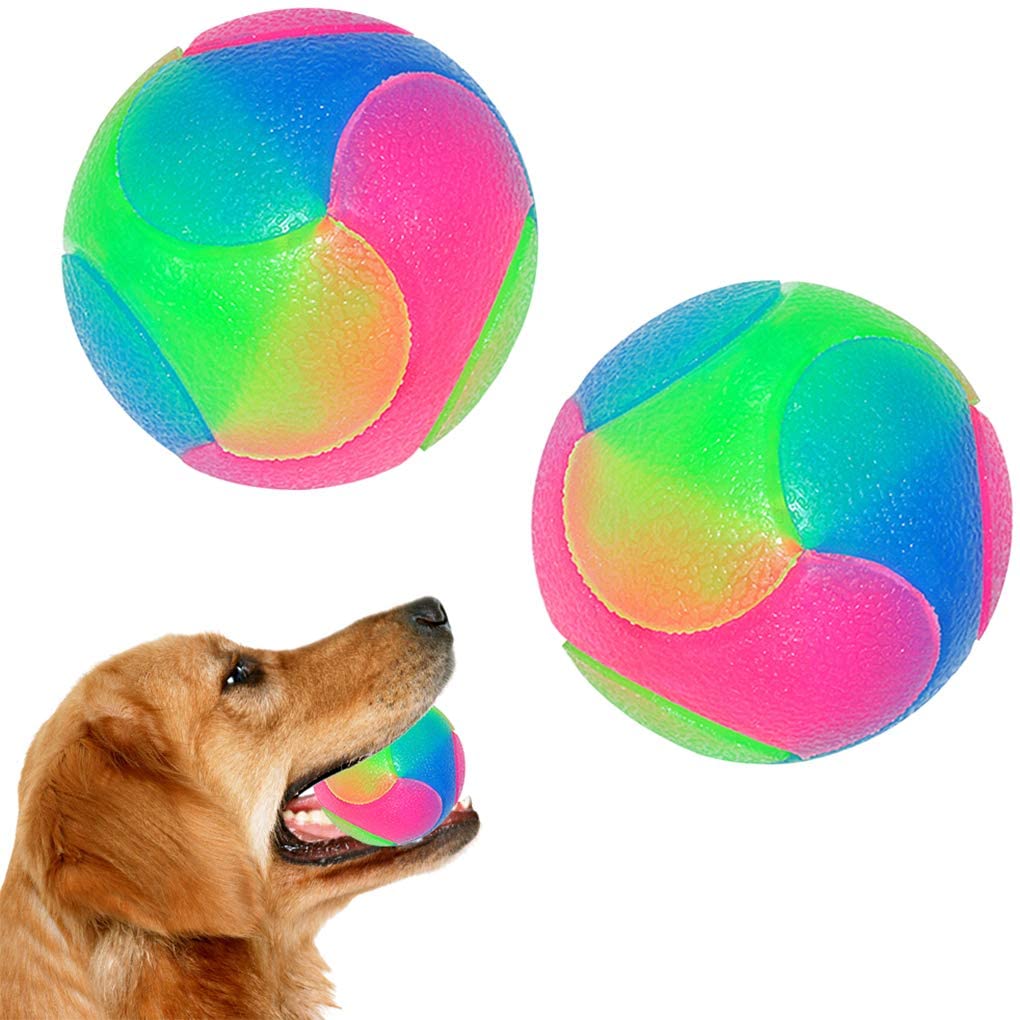 Ready Stock Wholesale & OEM TPR Flash Bouncy Dog Ball - Feisuo Pet