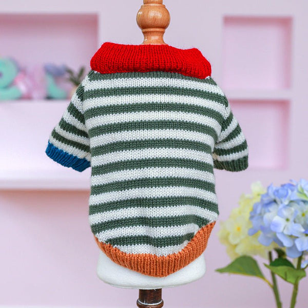 Ready Stock Wholesale & OEM Vintage Stripe Pet Sweater - Feisuo Pet