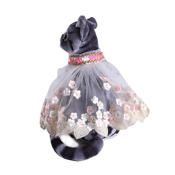 Ready Stock Wholesale Princess Cat Dress Cloak Lace Dresses for Pets | Feisuo Pet