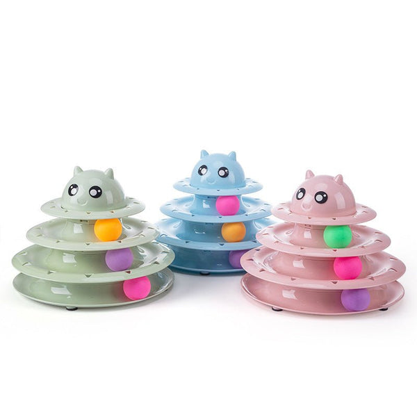 Wholesale & OEM 4 Floors Interactive Play Cat Turntable Toy | Feisuo Pet