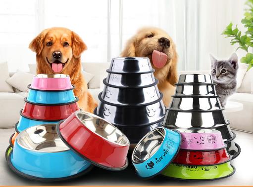 Wholesale & OEM Brand Colorful Stainless Steel Pet Bowls Anti-skid Fall-resistant Dog Bowl | Feisuo Pet