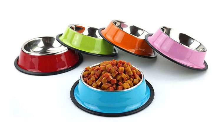 Wholesale & OEM Brand Colorful Stainless Steel Pet Bowls Anti-skid Fall-resistant Dog Bowl - Feisuo Pet