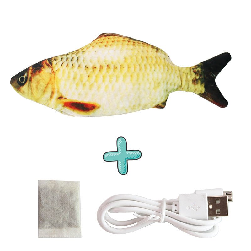 Wholesale & OEM Electric Simulation Fish Realistic Fish Tail Wagging Toy for Cats USB Charging - Feisuo Pet
