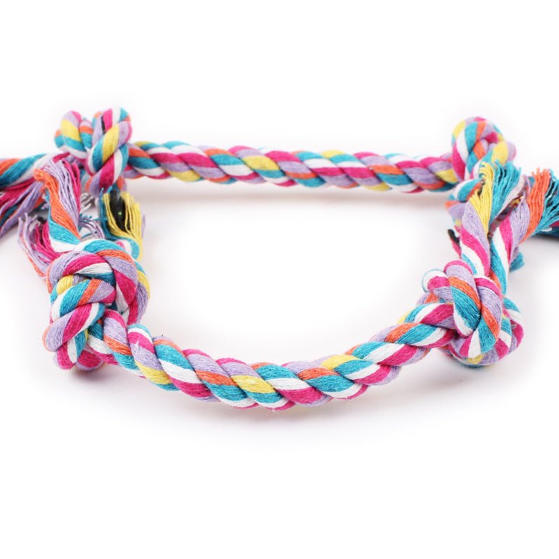 Wholesale & OEM Hot Sale Double Knot Dog Chew Interactive Dog Rope Toy - Feisuo Pet