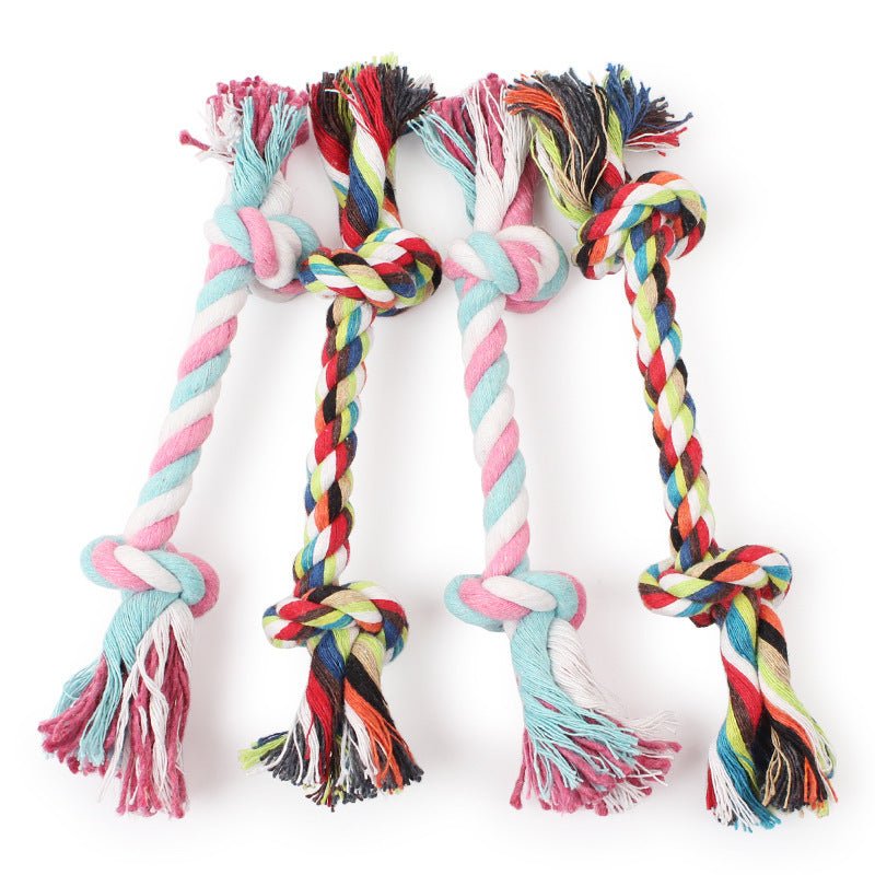 Wholesale & OEM Hot Sale Double Knot Dog Chew  Interactive Dog Rope Toy | Feisuo Pet