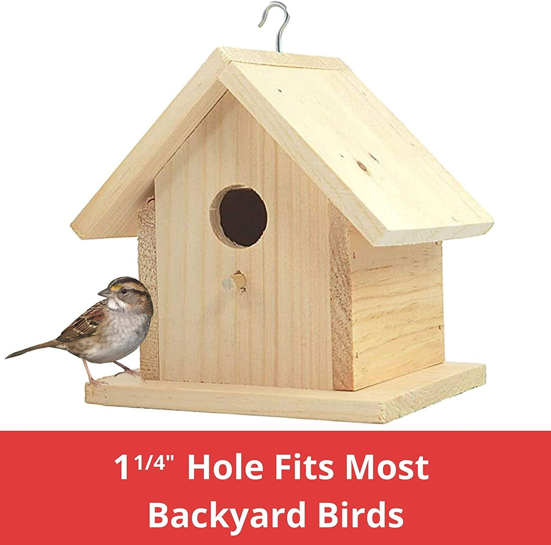 Wholesale & OEM Logo Design Handmade Wooden Bird House Cage Painting Self - Feisuo Pet