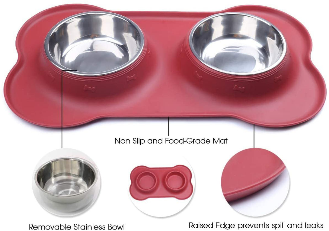 Wholesale & OEM Stainless steel cat bowls by Feisuo Pet, suitable for small to medium-sized pets